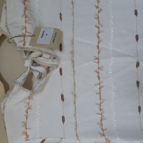 NWT Olive Italy boutique dress girls size 10 linen blend - Picture 4 of 7